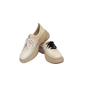 Melissa "Ugly Sneakers" White and Beige 9